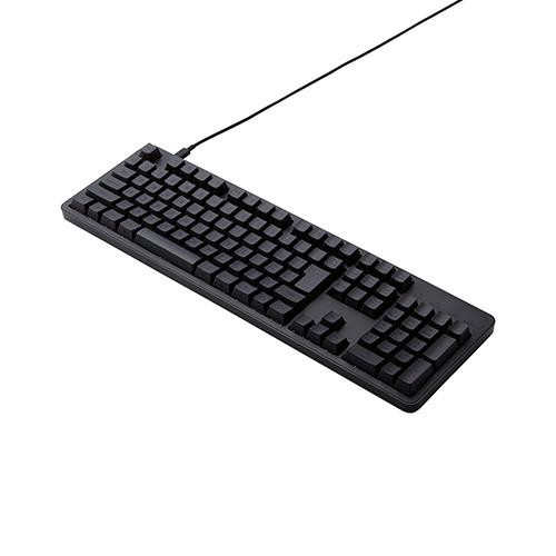 エレコム(ELECOM) TK-MC50UKT-BK ﾌﾞﾗｯｸ ｷｰﾎﾞｰﾄﾞ 有線 着脱式USBケーブル 茶軸 タクタイル テンキー付き