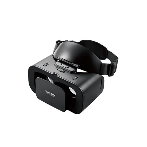 エレコム(ELECOM) VRG-TL01BK(ﾌﾞﾗｯｸ) VRゴーグル スマホ用 片手で楽ちん チルトアップ