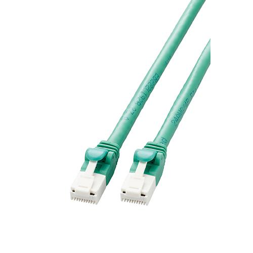 エレコム(ELECOM) LD-GPAT/GN2/RS ｸﾞﾘｰﾝ LANケーブル CAT6A 2m 高速 10Gbps ストレート 爪折れ防止