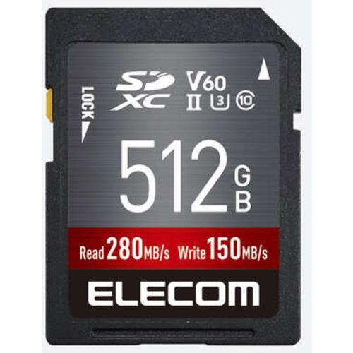 エレコム(ELECOM) MF-FS512GU23V6R UHS-II SDXCメモリカード 512GB