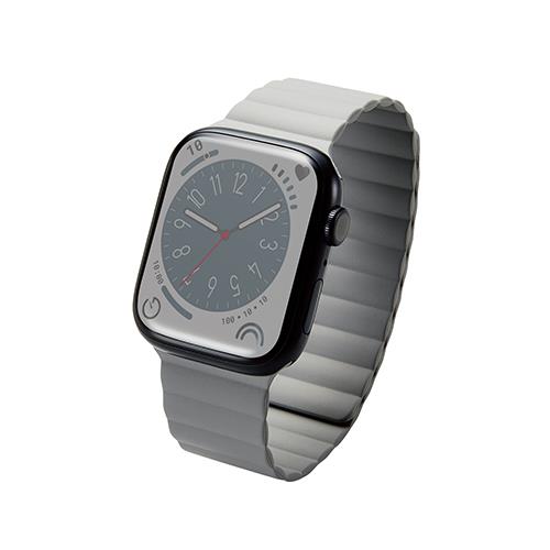 エレコム(ELECOM) AW-45BDMA-GGY(グレー) Apple Watch用マグネットバンド