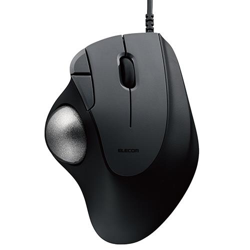 エレコム(ELECOM) M-IT10UR-BK ブラック トラックボール マウス 有線 5ボタン 人工ルビーユニット IST