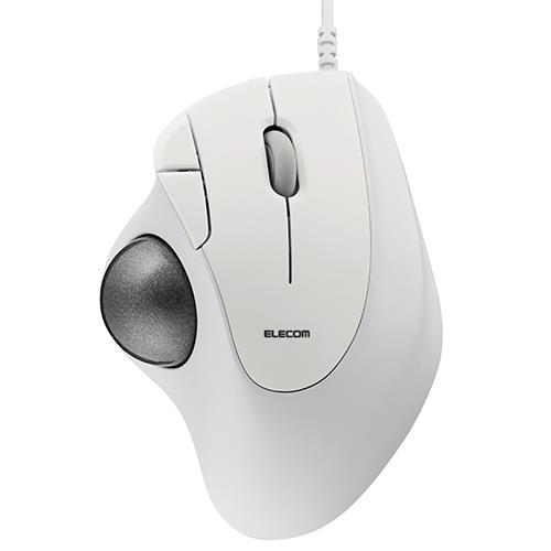 エレコム(ELECOM) M-IT10URWH ホワイト トラックボール マウス 有線 5ボタン 人工ルビーユニット IST
