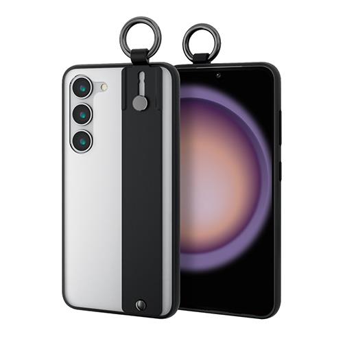 エレコム(ELECOM) PM-G231HVHBBK ブラック Galaxy S23 ケース ハイブリッド 衝撃吸収