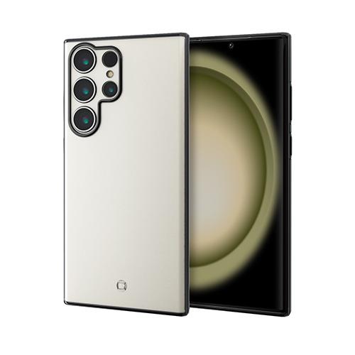 エレコム(ELECOM) PM-G232UCTMKBK ﾌﾞﾗｯｸ Galaxy S23 Ultra ケース メタリックフレーム