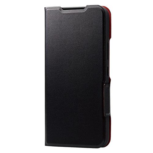 エレコム(ELECOM) PM-G233PLFUBK(ブラック) Galaxy A54 5G ケース ソフトレザー 手帳型 衝撃吸収