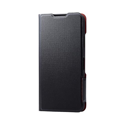 エレコム(ELECOM) PM-S233PLFUBK(ﾌﾞﾗｯｸ) AQUOS wish3 ケース ソフトレザー 手帳型 マグネット 超軽量