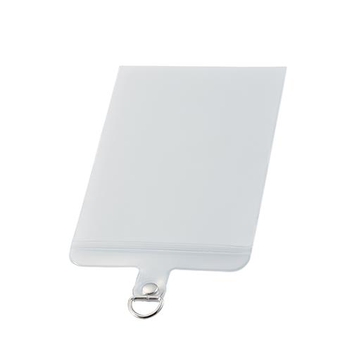 エレコム(ELECOM) P-STHD1CAMCR(マットクリア) スマホ ストラップホルダー シート Mサイズ