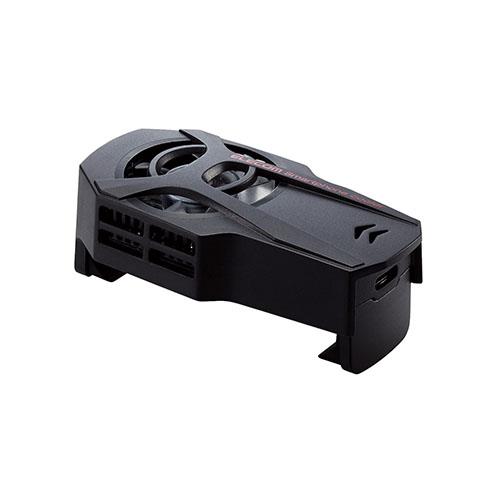 エレコム(ELECOM) P-CLPL01BK ブラック スマホクーラー 超小型 静音 冷却ファン USB給電式