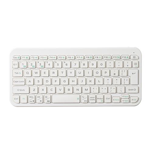 エレコム(ELECOM) TK-TM10BPWH ホワイト Bluetooth薄型ミニキーボード Slint TK-TM10BPシリーズ