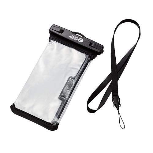 エレコム(ELECOM) P-WPSR04BK(ブラック) スマホ防水ケース(ケース×1 ネックストラップ×1) 立体構造