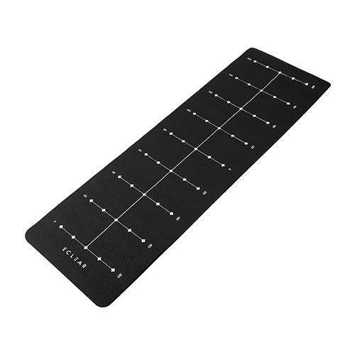 エレコム(ELECOM) HCF-YMW08BK ﾌﾞﾗｯｸ ヨガマット トレーニングマット 厚さ 8mm 防音対策 収納ﾍﾞﾙﾄ付き