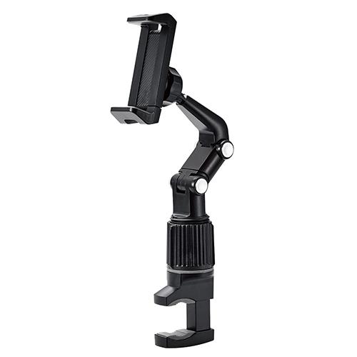 エレコム(ELECOM) PWDSARMFSBK(ブラック) ｽﾏﾎｽﾀﾝﾄﾞ ﾎﾙﾀﾞｰｱｰﾑ 折り畳み式 ｸﾗﾝﾌﾟ式 360度回転