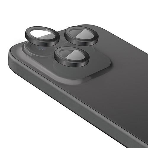 エレコム(ELECOM) iPhone15 Pro/15 Pro Max カメラフィルム ガラス 高透明 表面硬度10H ブラック