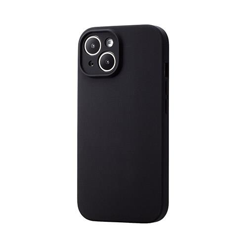 エレコム(ELECOM) iPhone15 ケース ハイブリッド シリコン MAGKEEP 極限保護 ブラック