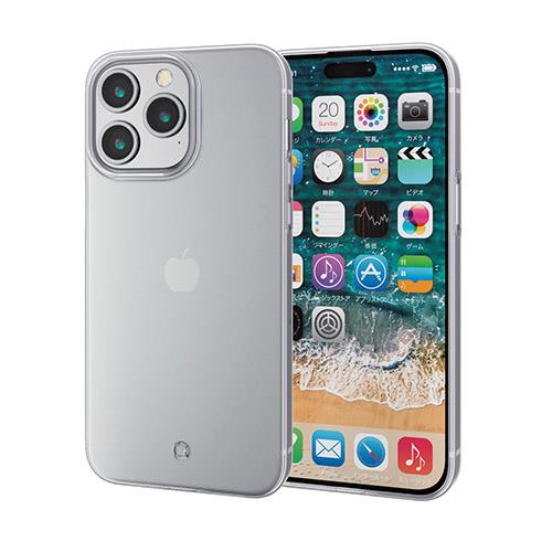 エレコム(ELECOM) iPhone15 Pro Max 用 ケース ソフト 薄型 カメラレンズ保護設計 クリア