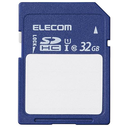 エレコム(ELECOM) MF-FS032GU11C SDカード SDHC 32GB Class10 UHS-I U1 80MB/s ラベル SDｶｰﾄﾞｹｰｽ付き
