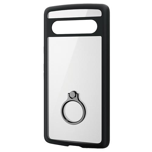 エレコム(ELECOM) PM-P231TSLFCR-BK(ﾌﾞﾗｯｸ) Google Pixel 7a ケース ハイブリッド 衝撃吸収 背面クリア