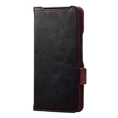 エレコム(ELECOM) PM-P233PLFY-BK ブラック Google Pixel 8 ケース レザー 手帳型 薄型 ステッチ