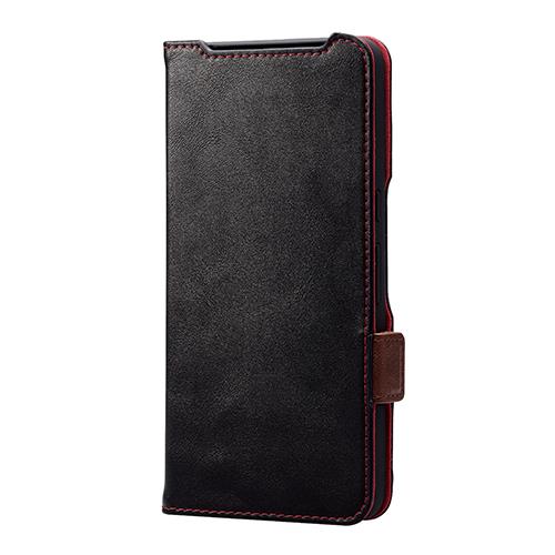 エレコム(ELECOM) PM-P234PLFY-BK(ﾌﾞﾗｯｸ) Google Pixel 8 Pro ｹｰｽ ﾚｻﾞｰ 手帳型 衝撃吸収 薄型 ｽﾃｯﾁ