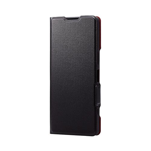 エレコム(ELECOM) PM-X233PLFU-BK(ブラック) Xperia 5 V ケース レザー 衝撃吸収 超軽量 薄型