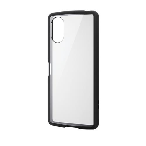 エレコム(ELECOM) PM-X233TSLFC-BK(ブラック) Xperia 5 V ケース ハイブリッド 衝撃吸収 軽量 薄型