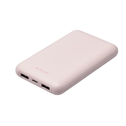 エレコム(ELECOM) DE-C44-10000-PN ピンク モバイルバッテリー 10000mAh 大容量 軽量 小型 PD 最大20W