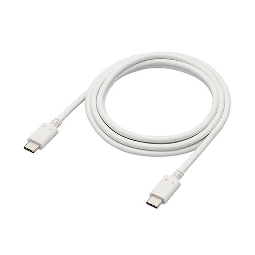 エレコム(ELECOM) MPA-CC5P15-WH ホワイト USB Type C ケーブル 1.5m PD 100W スリムケーブル