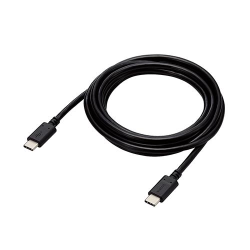 エレコム(ELECOM) MPA-CC5P20-BK ブラック USB Type C ケーブル 2m PD 100W スリムケーブル