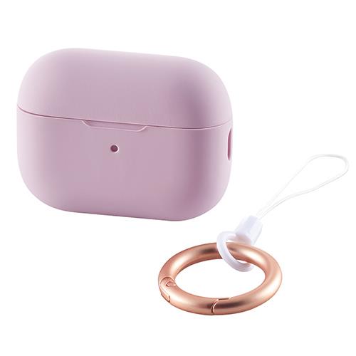 エレコム(ELECOM) AVA-AP4SC-PU(ﾗﾍﾞﾝﾀﾞｰ) AirPods Pro2 第2世代 ｹｰｽ ｼﾘｺﾝ ｺﾈｸﾀｰｷｬｯﾌﾟ一体型 magsafe充電