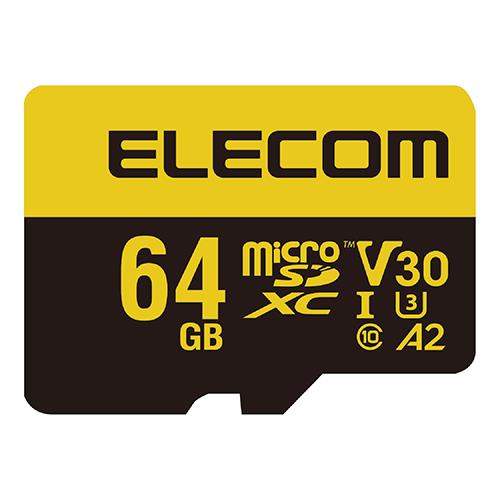 エレコム(ELECOM) MF-HMS064GU13V3 ﾏｲｸﾛSDｶｰﾄﾞ microSDXC 64GB Class10 UHS-I U3 V30 SD変換ｱﾀﾞﾌﾟﾀｰ付
