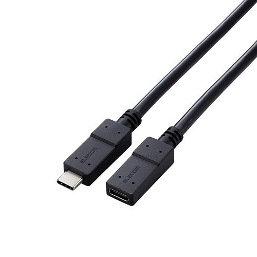 エレコム(ELECOM) USB3-ECC05BKUSB TypeC延長ケーブル 0.5m PD 60W USB3.2(Gen1)