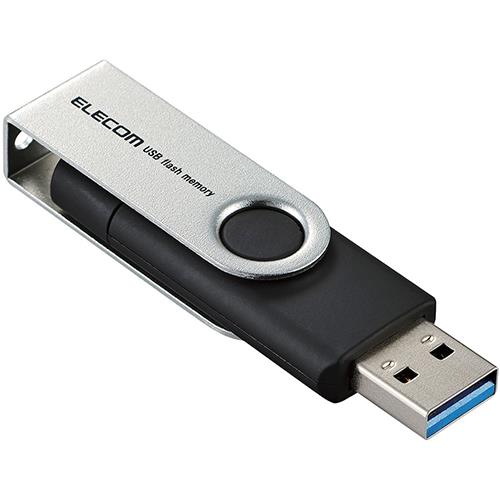 エレコム(ELECOM) MF-TPC3064GBK ﾌﾞﾗｯｸ Type-C TM /USB-Aコネクター対応 USBメモリ 64GB