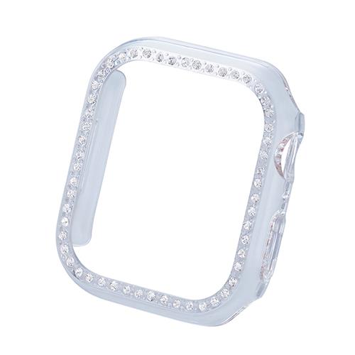 エレコム(ELECOM) AW-23BBPPJCR(クリア) アップルウォッチ Series9/8/7 41mm ハードバンパー ストーン付