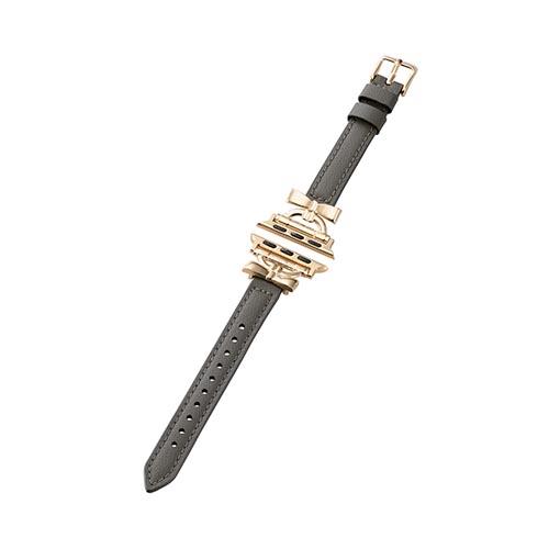 エレコム(ELECOM) AW-41BDLRBJGY ﾁｬｺｰﾙｸﾞﾚｰ Apple Watch用ﾘﾎﾞﾝ付ｿﾌﾄﾚｻﾞｰﾊﾞﾝﾄﾞ ｽﾘﾑﾀｲﾌﾟ 41/40/38mm &me