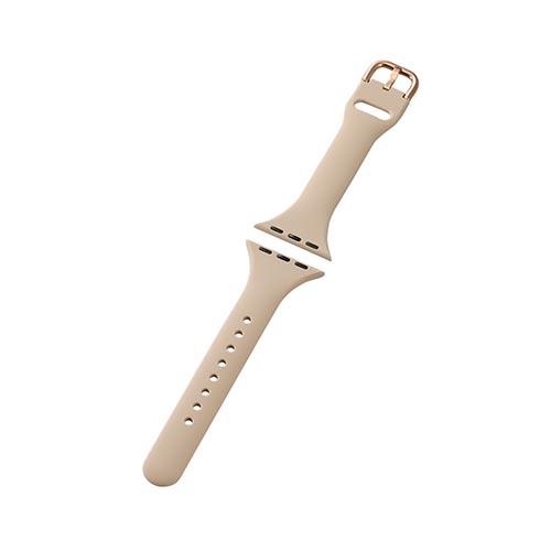 エレコム(ELECOM) AW-41BDSCJGB(ｸﾞﾚｰｼﾞｭ) Apple Watch用 シリコンバンド スリムタイプ(41/40/38mm) &me