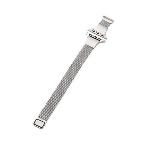 エレコム(ELECOM) AW-41BDSSMJSV シルバー Apple Watch用 ﾐﾗﾈｰｾﾞﾊﾞﾝﾄﾞ ｽﾘﾑﾀｲﾌﾟ 41/40/38mm &me