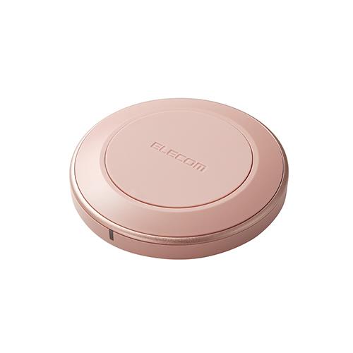 エレコム(ELECOM) W-QA26PN(ピンク) Qi規格(EPP) 対応ワイヤレス充電器(12/10/7.5/5W･卓上)