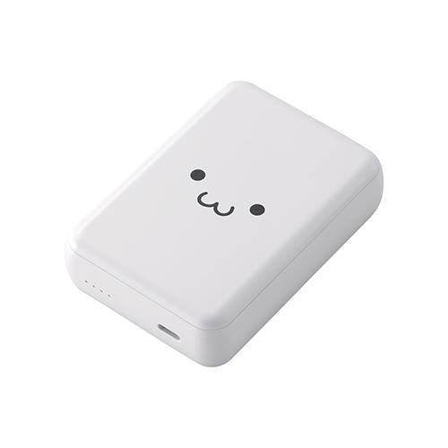 エレコム(ELECOM) DE-C49-10000WF(しろちゃん ﾎﾜｲﾄ×ﾌﾞﾗｯｸ) ﾓﾊﾞｲﾙﾊﾞｯﾃﾘｰ(10000mAh/3A/USB Type-C×1)