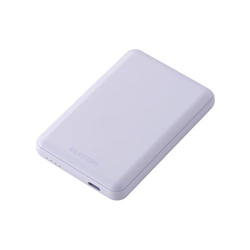 エレコム(ELECOM) DE-C48-5000PU(パープル) 超コンパクトモバイルバッテリー 5000mAh 3A USB Type-C×1