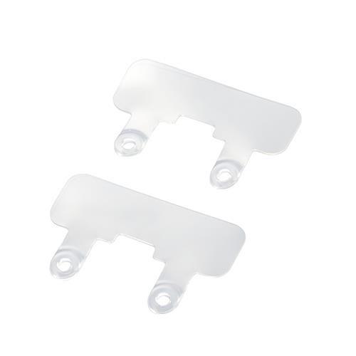 エレコム(ELECOM) P-STHD2PCR(ｸﾘｱ) スマホ ストラップホルダー シート スピーカー穴用 2口ﾀｲﾌﾟ 2枚入り