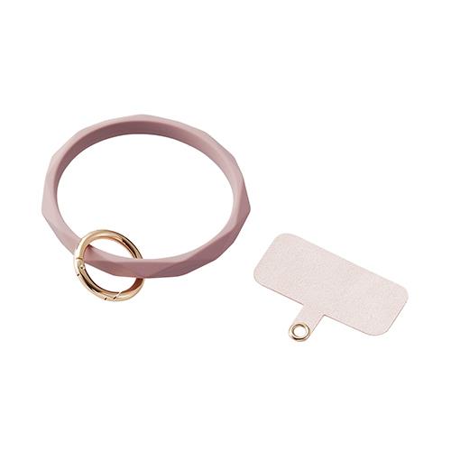 エレコム(ELECOM) P-STHSIDPN ピンク スマホストラップ 手首 ハンド シリコンハンド ダイヤカット