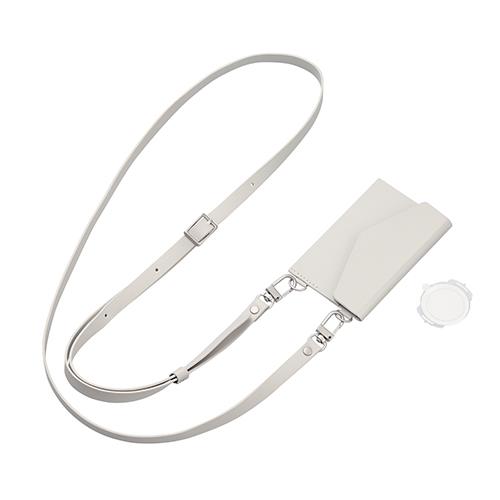 エレコム(ELECOM) P-STSDCDPLGYL ﾗｲﾄｸﾞﾚｰ スマホショルダー ストラップ 53～65cm 長さ調整可