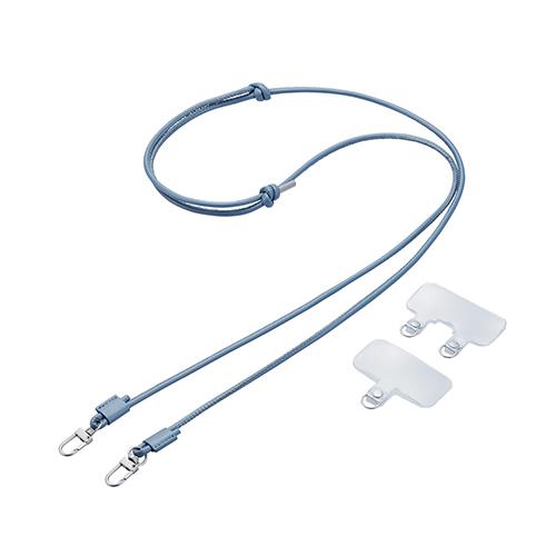 エレコム(ELECOM) P-STSDH2LR04NV ネイビー スマホショルダー ストラップ 42～75cm 長さ調整可