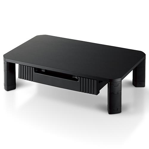 エレコム(ELECOM) PCA-DPSP4830BK ブラック 引き出し付きモニタースタンド