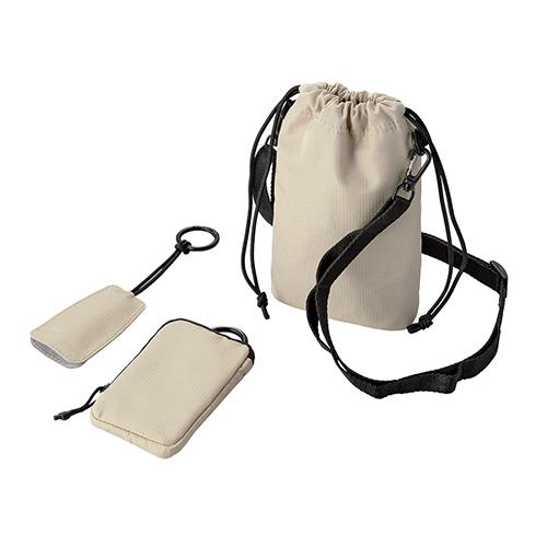 エレコム(ELECOM) P-CLSPL01GB(グレージュ) 6.7ｲﾝﾁまでのｽﾏｰﾄﾌｫﾝ用 ｽﾏｰﾄﾎﾟｰﾁ ﾙｰﾌﾟ付きｼｮﾙﾀﾞｰﾍﾞﾙﾄﾀｲﾌﾟ