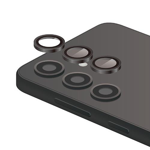 エレコム(ELECOM) PM-G241FLLG(ブラック) Galaxy S24(SC-51E) カメラレンズガラスフィルム
