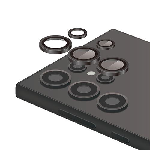 エレコム(ELECOM) PM-G242FLLG(ブラック) Galaxy S24 Ultra(SC-52E) Ultra カメラレンズガラスフィルム
