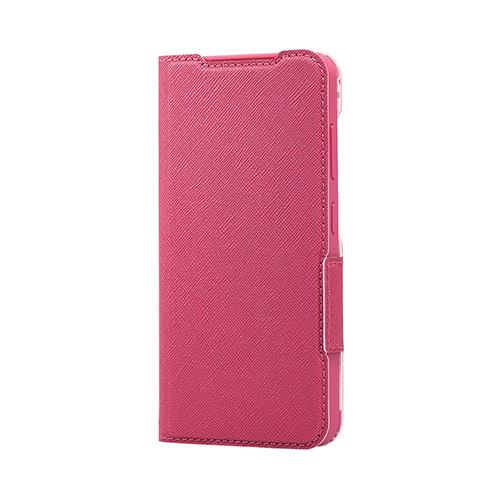 エレコム(ELECOM) PM-G241PLFUJPND(ﾃﾞｨｰﾌﾟﾋﾟﾝｸ) Galaxy S24(SC-51E) ｿﾌﾄﾚｻﾞｰｹｰｽ 薄型 磁石付 ﾌﾗﾜｰｽﾞ