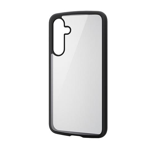 エレコム(ELECOM) PM-G243TSLFCBK(ブラック) TOUGH SLIM LITE フレームカラー ストラップホールシート付